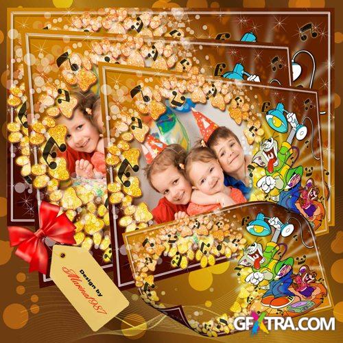 Children frame for photo - Disco with Tom and Jerry 