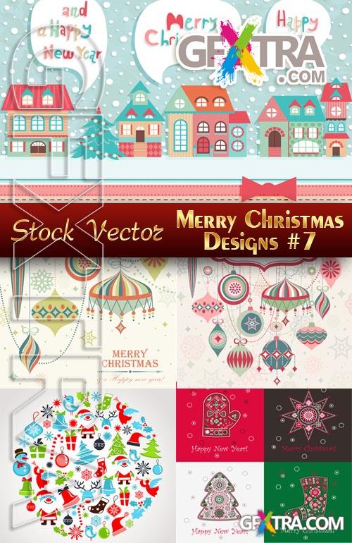 Merry Christmas Designs #7 - Stock Vector