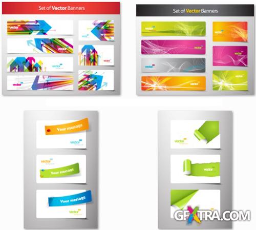 Vector Banners and Cards - 25 EPS Vector Stock