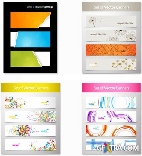 Vector Banners and Cards - 25 EPS Vector Stock