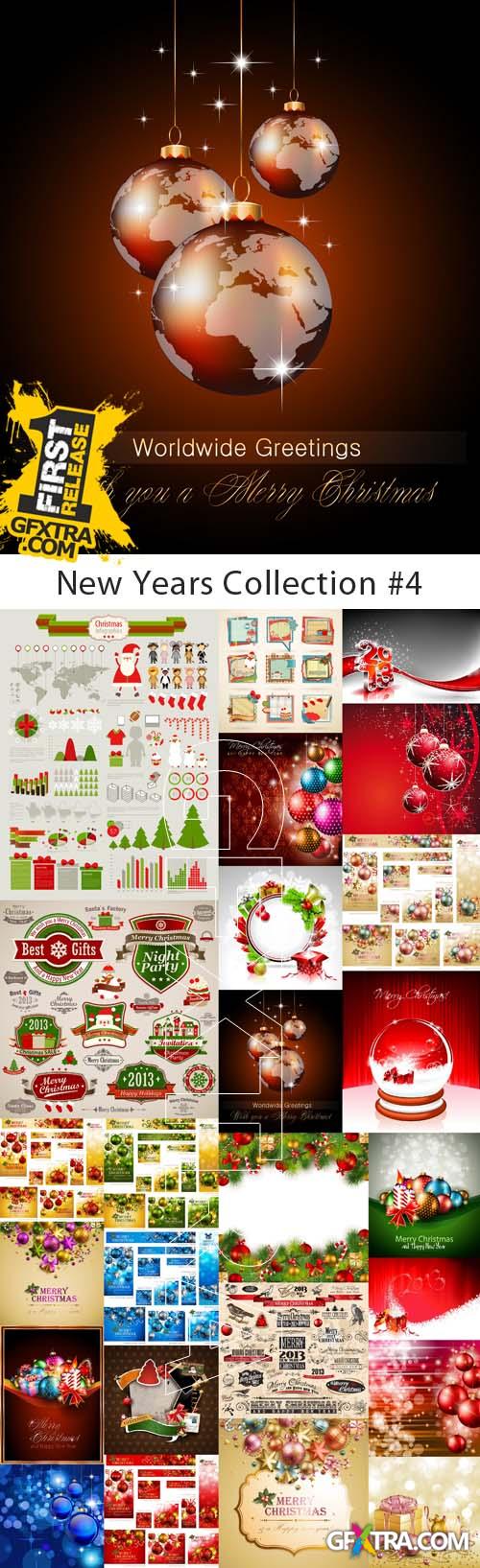 New Years Collection #4 - 25 EPS Vector Stock
