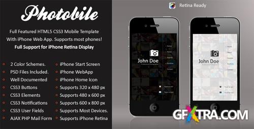 ThemeForest - Photobile Mobile Retina | HTML5 & CSS3 And iWebApp