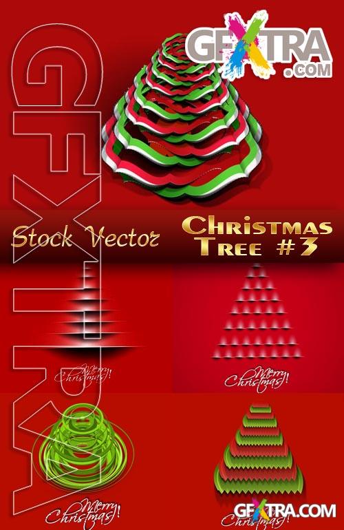 Christmas tree #3 - Stock Vector