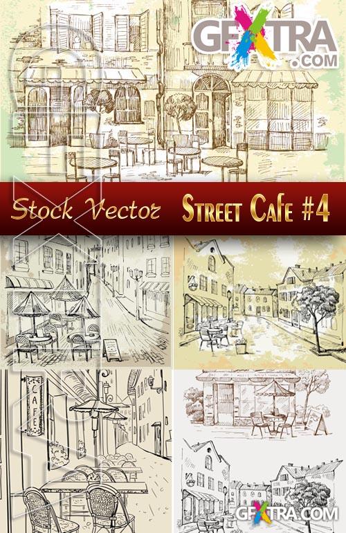 Street Cafe #3 - Stock Vector