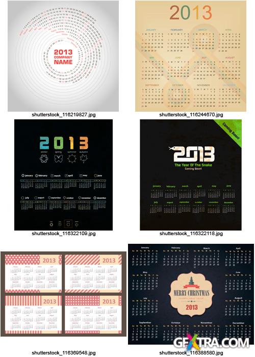 Amazing SS - Calendar Grid 2013 (Part 4), 25xEPS