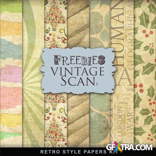 Textures - Retro Style Papers - For Creative Design (Dirty Style)