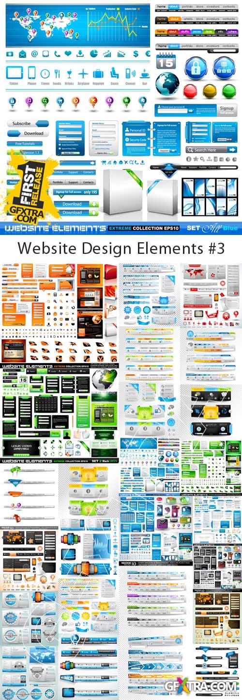 Website Design Elements #3, 25xEPS