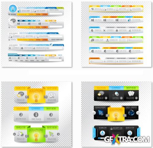 Website Design Elements #3 - 25 EPS Vector Stock