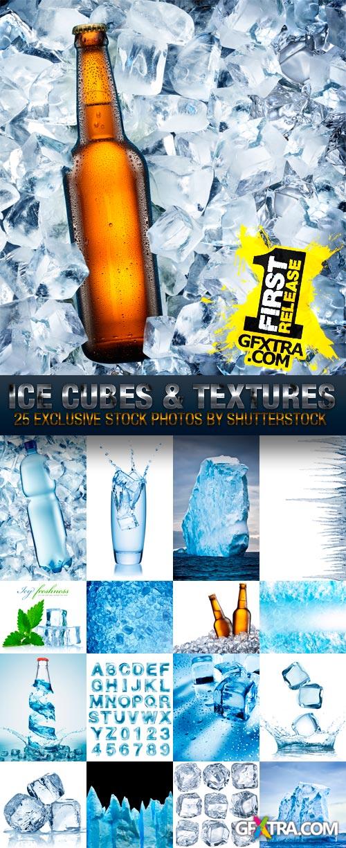 Ice Cubes & Textures 25xJPG