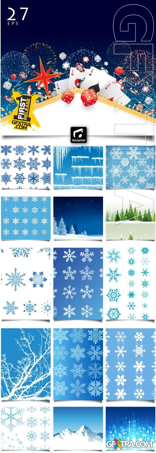 Snow Design Elements 27xEPS