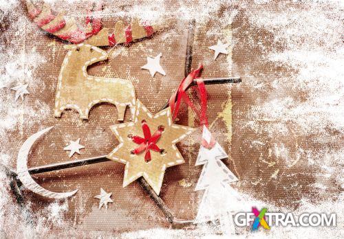 Vintage Christmas Backgrounds 50xJPG