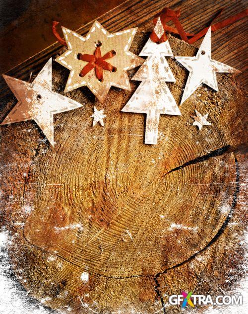Vintage Christmas Backgrounds 50xJPG