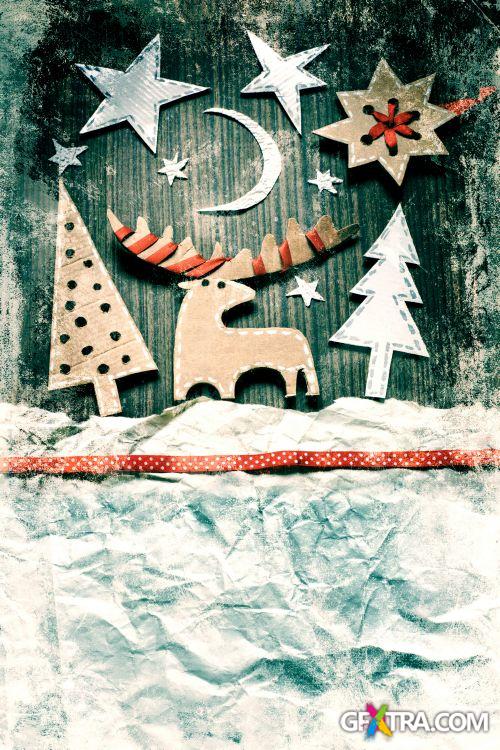 Vintage Christmas Backgrounds 50xJPG