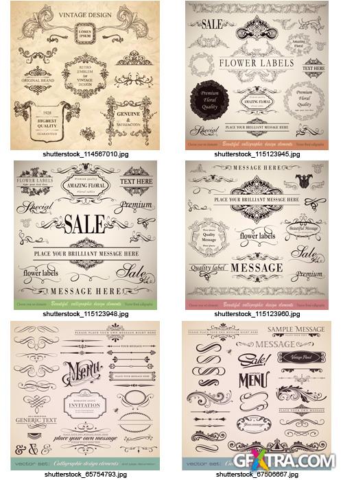 Amazing SS - Floral Ornaments &amp; Vintage Labels 7, 25xEPS