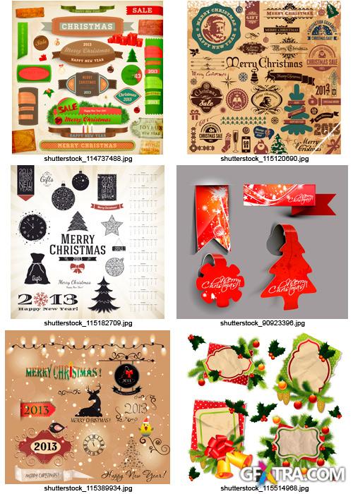 Amazing SS - Christmas Labels &amp; Design Elements, 25xEPS