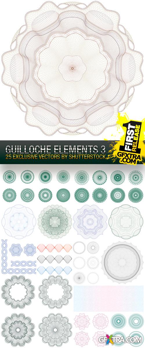 Guilloche Elements #3, 25xEPS