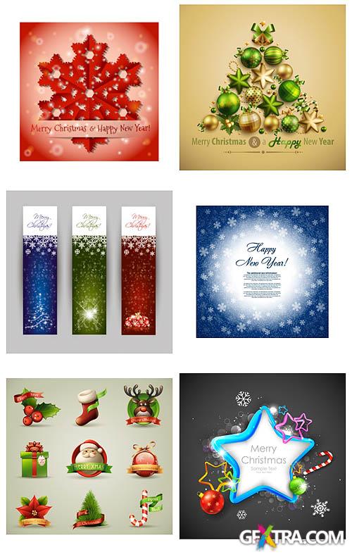 SS New Year &amp; Christmas 2013 #2 - 20 stock vector