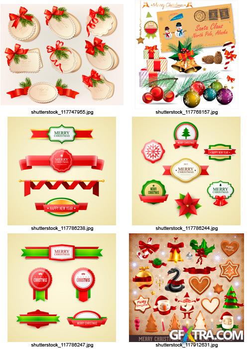 Amazing SS - Christmas Labels &amp; Design Elements 3, 25xEPS