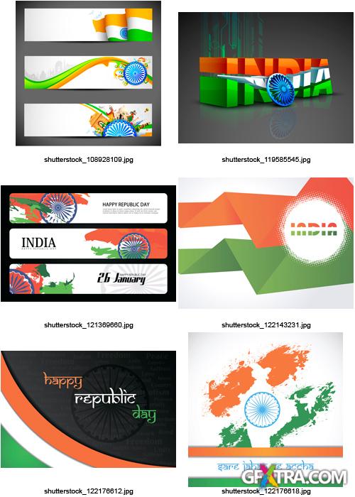 Amazing SS - Indian Republic Day, 25xEPS Amazing SS - Indian Republic Day, 25xEPS
