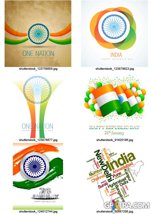 Amazing SS - Indian Republic Day, 25xEPS Amazing SS - Indian Republic Day, 25xEPS