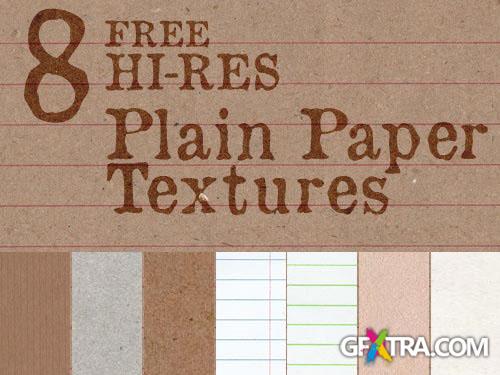 8 Hi-res Plain Paper Textures