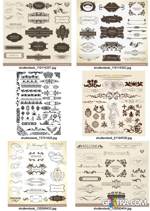 Amazing SS - Floral Ornaments &amp; Vintage Labels 8, 25xEPS