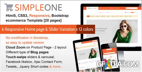 ThemeForest - SIMPLEONE - Html5 Responsive ecommerce Template - RIP