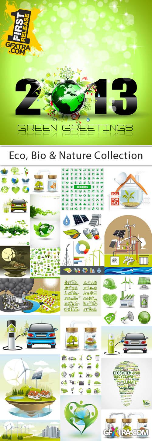 Eco, Bio & Nature Collection - 25 EPS Vector Stock