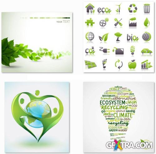 Eco, Bio &amp; Nature Collection - 25 EPS Vector Stock