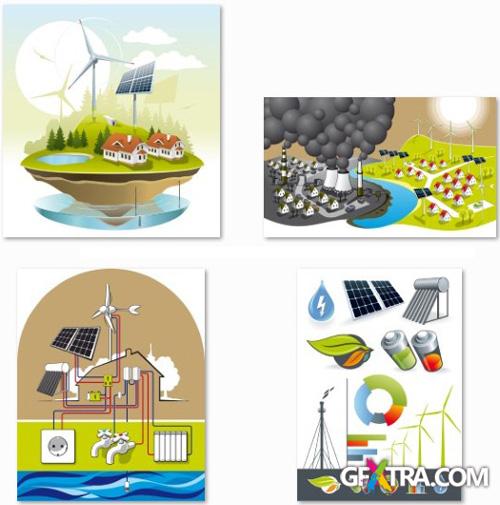 Eco, Bio &amp; Nature Collection - 25 EPS Vector Stock