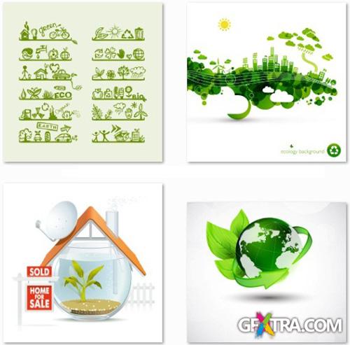 Eco, Bio &amp; Nature Collection - 25 EPS Vector Stock