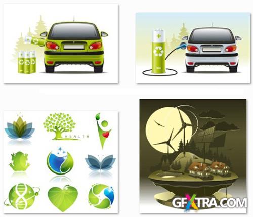 Eco, Bio &amp; Nature Collection - 25 EPS Vector Stock
