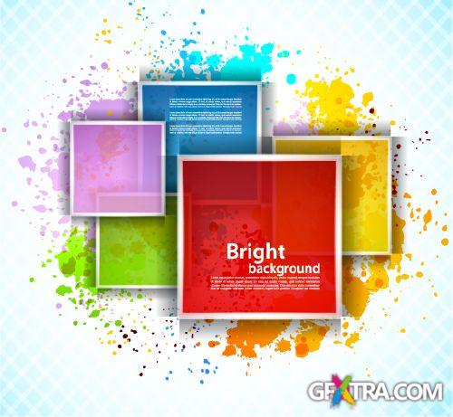 Squares & Cubes Vector Backgrounds 25xEPS