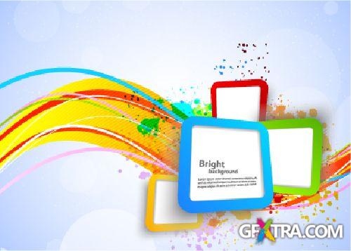 Squares & Cubes Vector Backgrounds 25xEPS