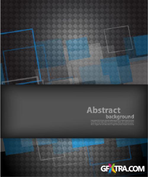 Squares & Cubes Vector Backgrounds 25xEPS