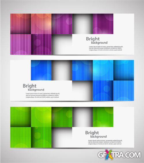 Squares & Cubes Vector Backgrounds 25xEPS
