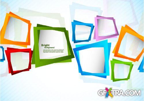 Squares & Cubes Vector Backgrounds 25xEPS