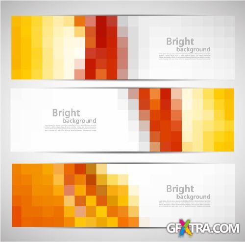 Squares & Cubes Vector Backgrounds 25xEPS