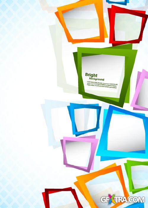 Squares & Cubes Vector Backgrounds 25xEPS