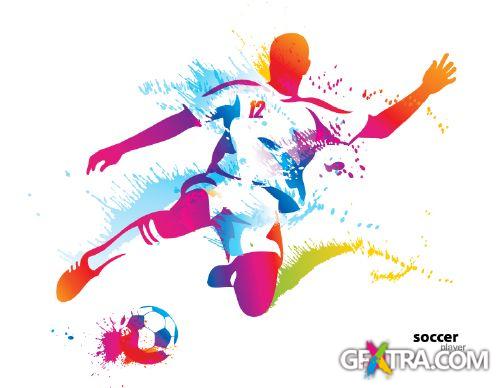 Amazing Color Splashed Sport & Dance Vectors 25xEPS