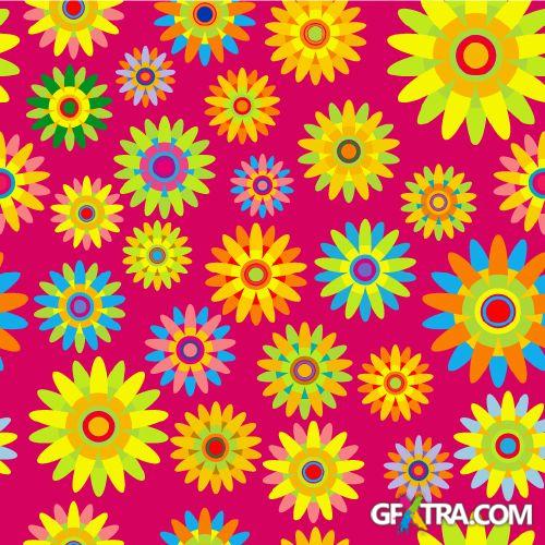 Seamless Retro Patterns 25xEPS