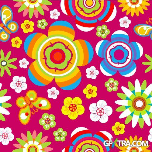 Seamless Retro Patterns 25xEPS