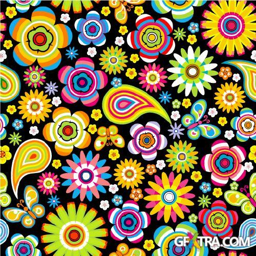 Seamless Retro Patterns 25xEPS