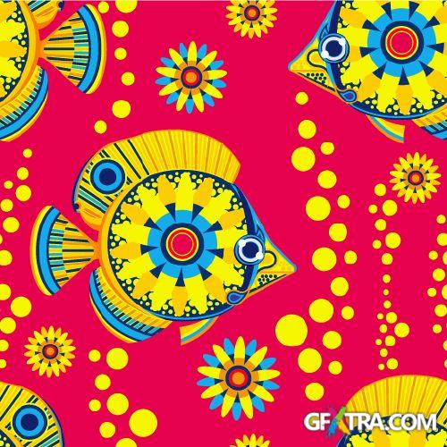 Seamless Retro Patterns 25xEPS