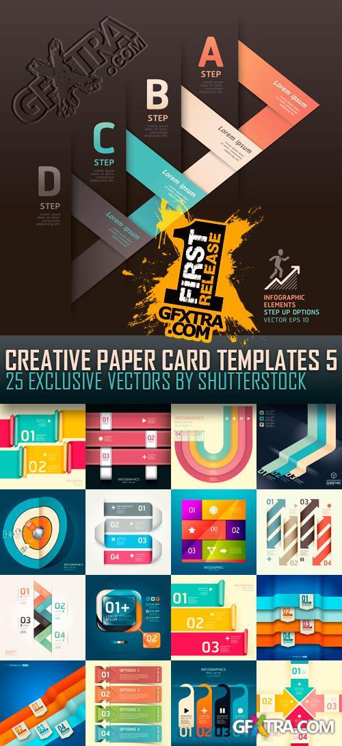 Amazing SS - Creative Paper Card Templates 5, 25xEPS