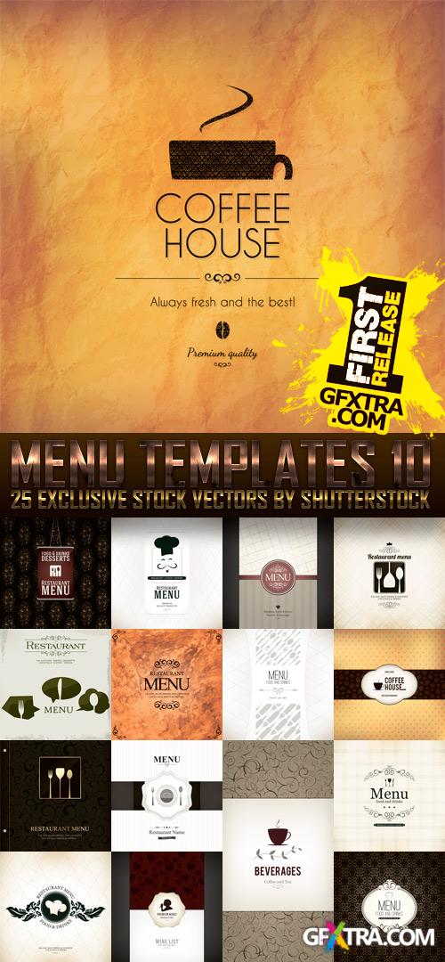 Amazing SS - Menu Templates 10, 25xEPS