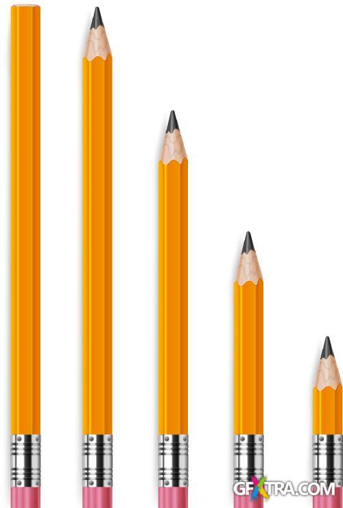 Pencil Conceptual Illustrations 25xEPS