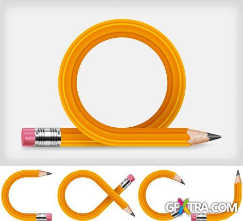 Pencil Conceptual Illustrations 25xEPS