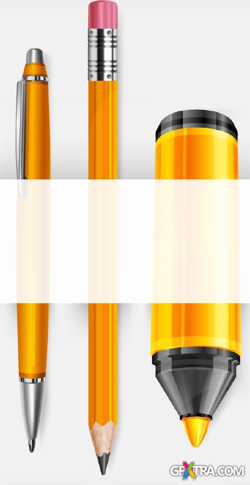 Pencil Conceptual Illustrations 25xEPS