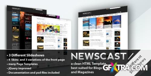 ThemeForest - Newscast 4 in 1 - Magazine and Blog Template
